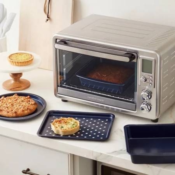 Wilton Navy Blue 4-Piece Toaster Oven Baking Set - Picture 8 of 9